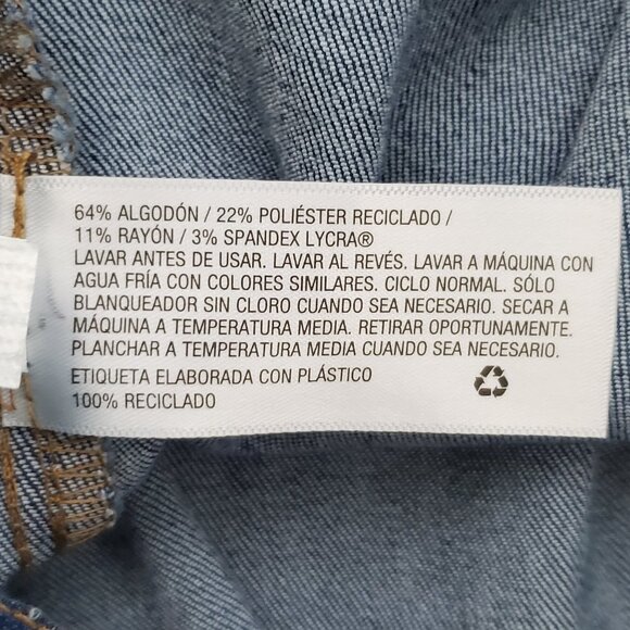 Art Class Girl's Adjustable Waist Pleated Denim Jean Skirt NEW Size L(10/12 - Picture 9 of 14